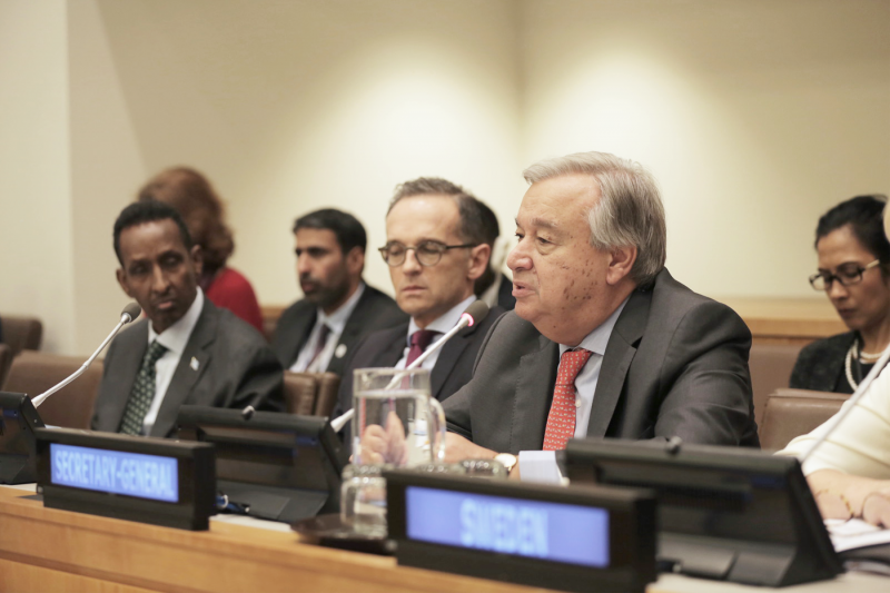 UN Secretary-General strong on support to early humanitarian action at CERF’s first ever UN General Assembly event